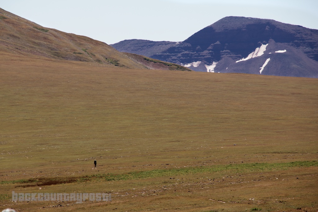 hiker in the distance