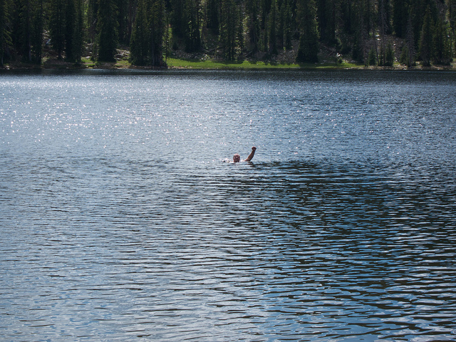 Warmest lake of the year @ 10,200 feet