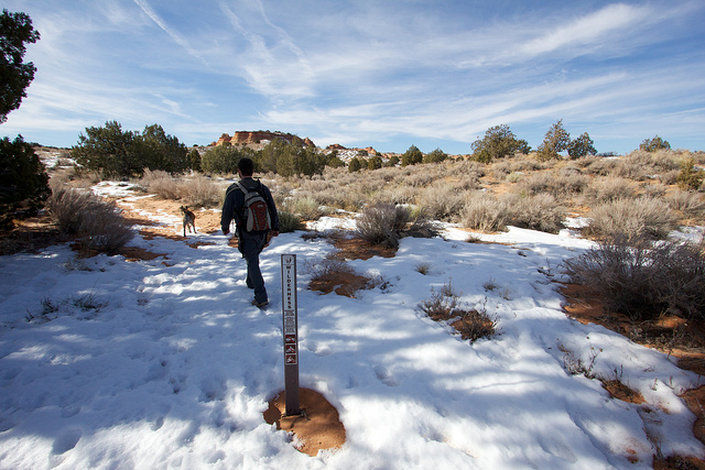 Setting out from the trailhead