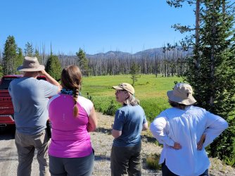 Shoshone geyser outlet basin hike