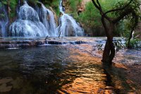 Havasupai - Navajo Falls sunrise H2a ME.jpg