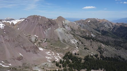 Looking NE on the ridge between Mt Holly and Delano Peak, Tushar Range