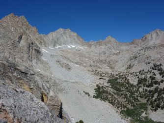 Ascending the rib to the right of Picture Peak