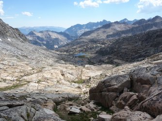 Drainage between Palisade Basin and Potluck Pass