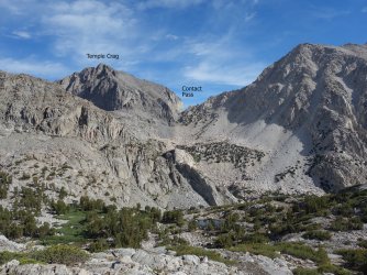 The obstacles between Elinore Lake and Contact Pass