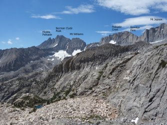 Looking back at the southern end of the Palisades